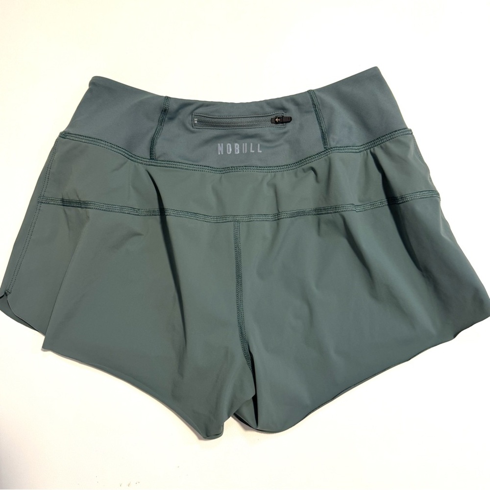 NOBULL Pace 3 Everyday Shorts Balsam Sage Green Athletic Workout Gym Shorts S - Picture 5 of 11